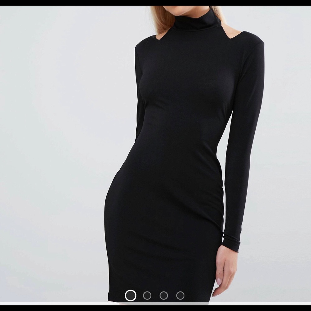 ASOS Petite Cold Shoulder Mini Dress